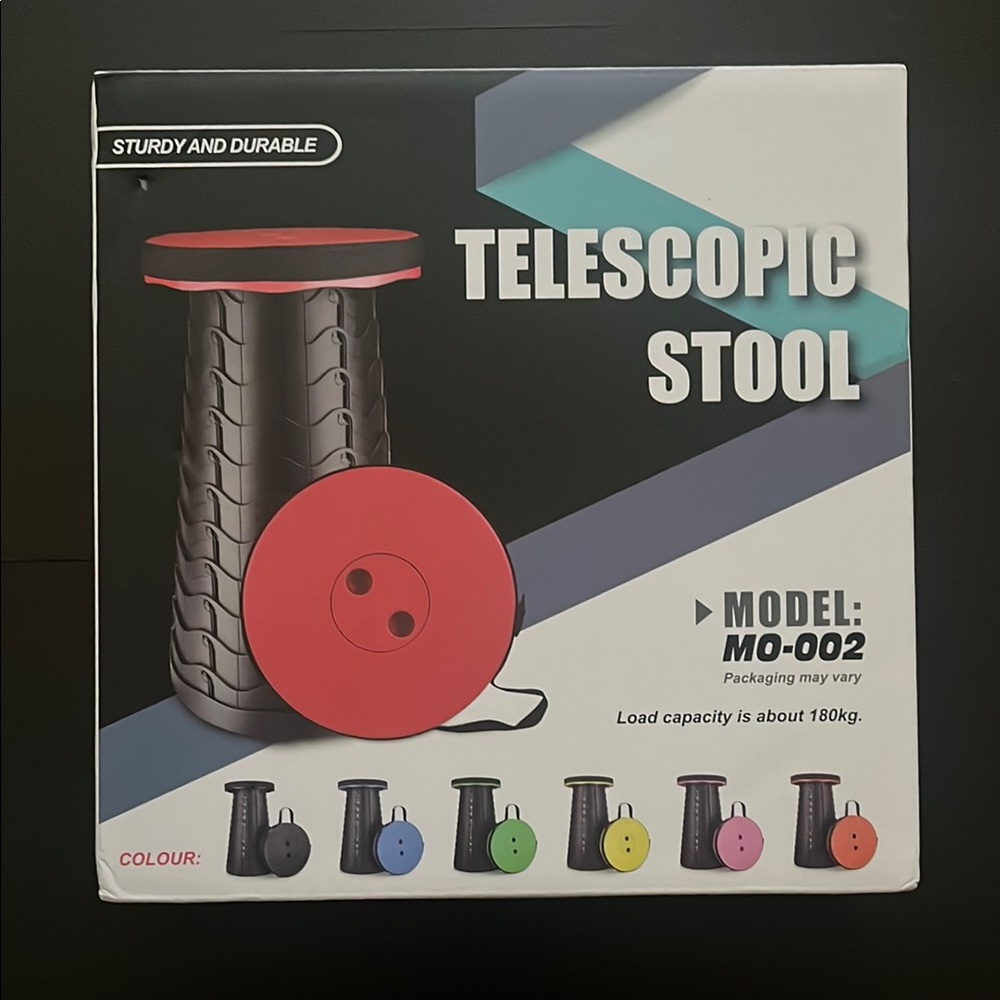Black Telescopic Stool